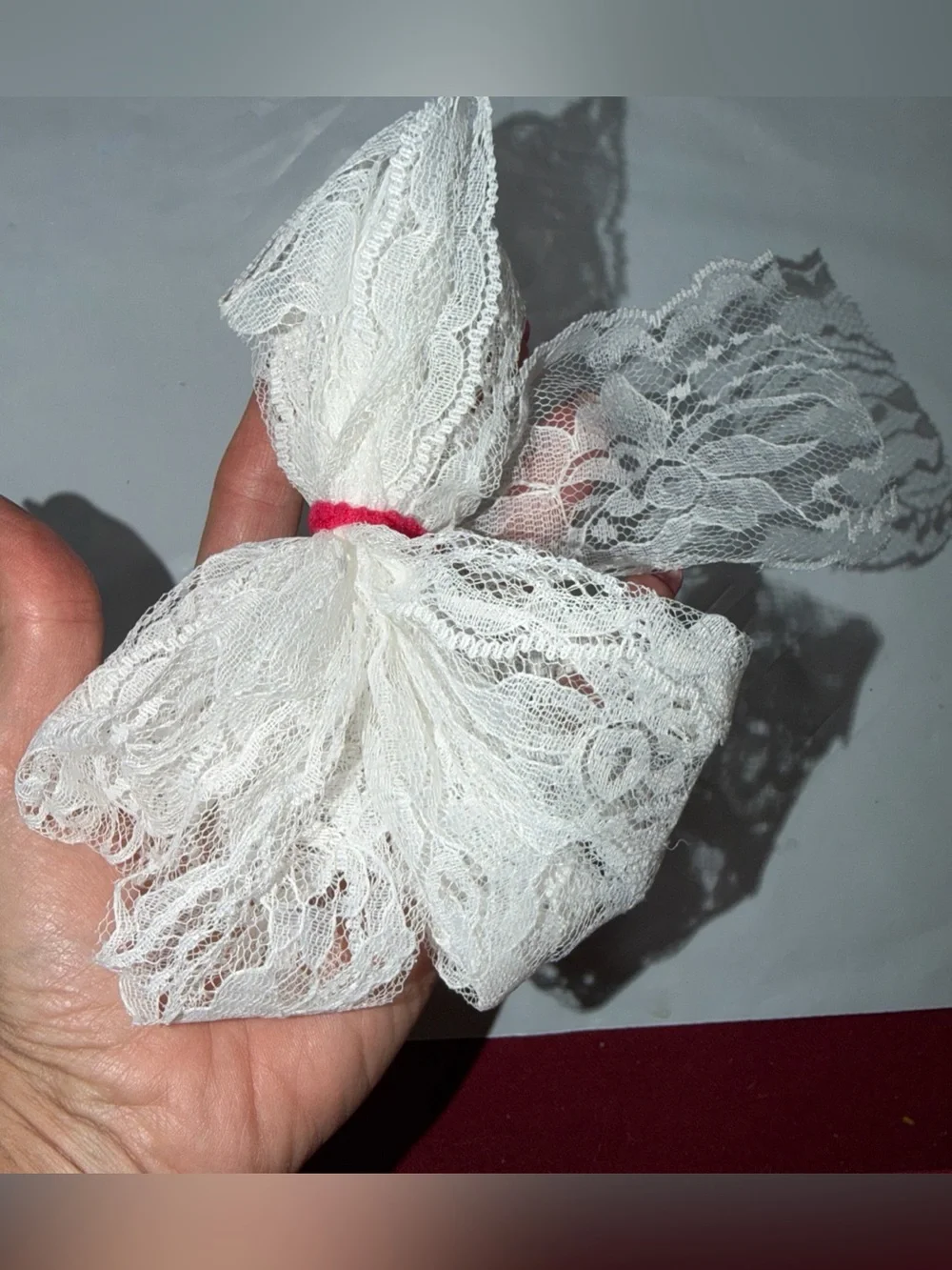VINTAGE WHITE LACE,  Large LOT, 3 Kinds, Flowers,  3” Wide Roses, Lace Trim LOT
